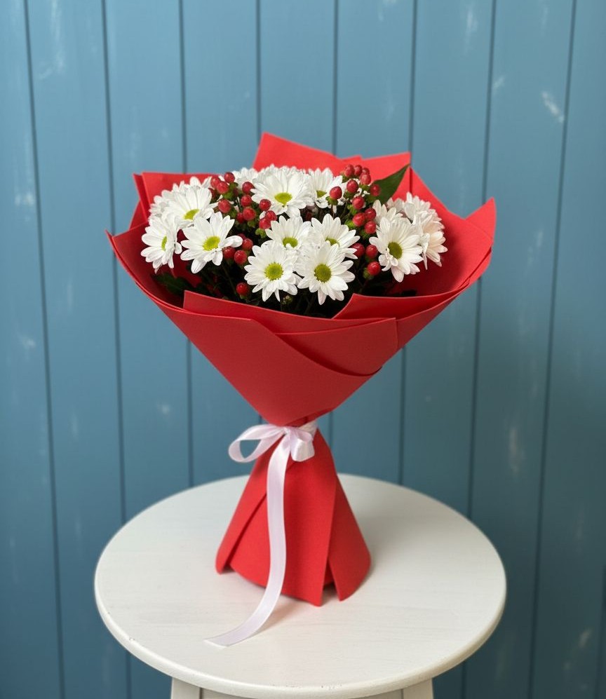 Букет цветов из: Хризантемы в Воскресенске