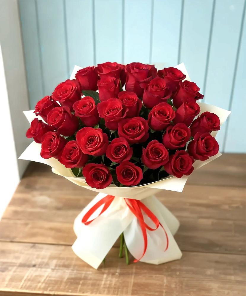 Букет 29 Красных роз в Воскресенске