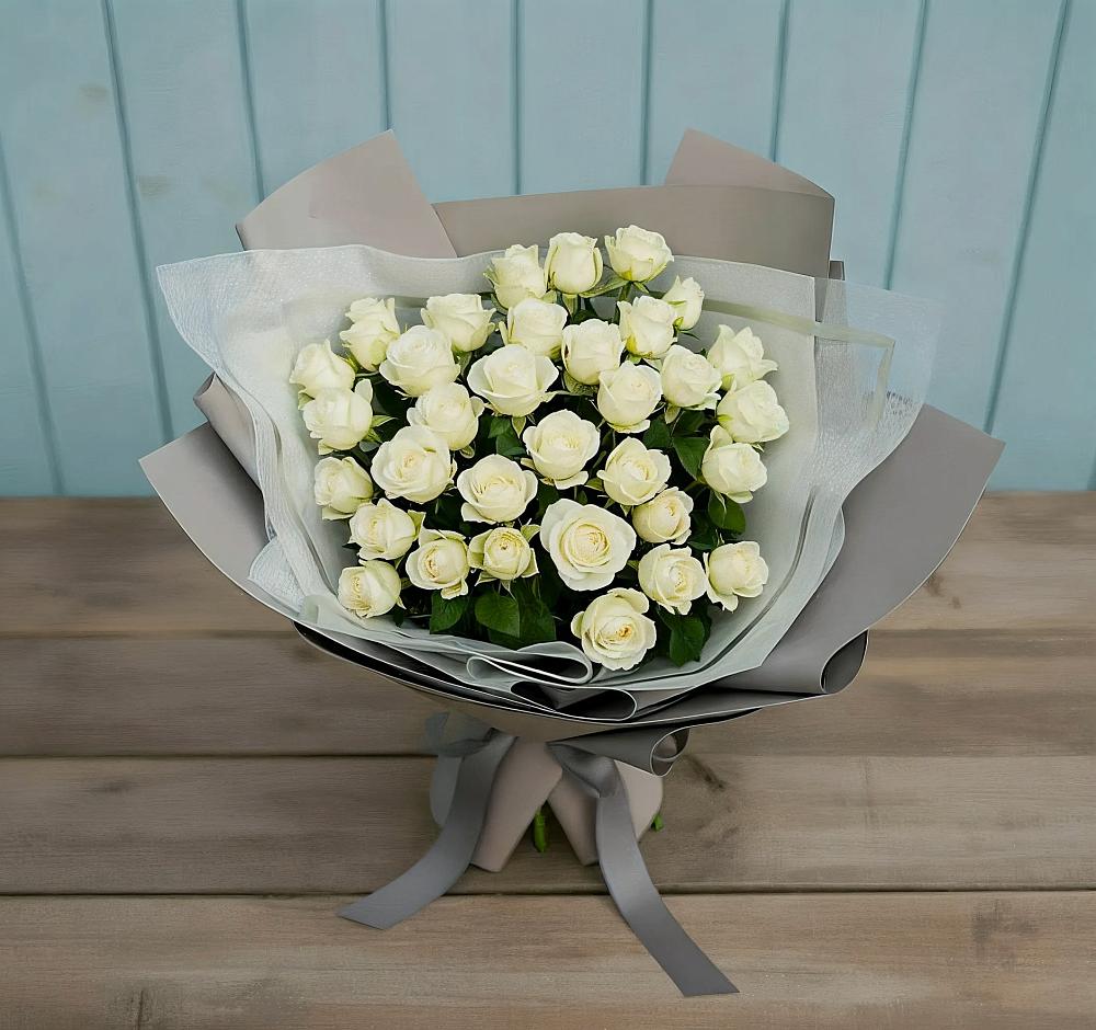 Букет Белоснежная нежность в Воскресенске