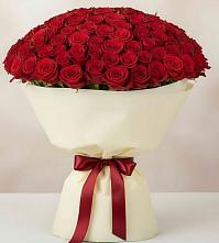 Букет 101 Красная роза Милано в Воскресенске