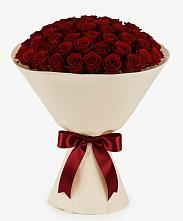 Букет 101 Бордовая роза Блэк Бакарра в Воскресенске