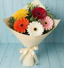 Букет цветов из:  Герберы в Воскресенске