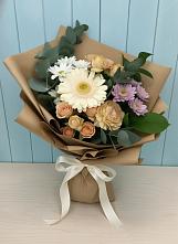 Букет цветов из:  Герберы и Хризантемы в Воскресенске