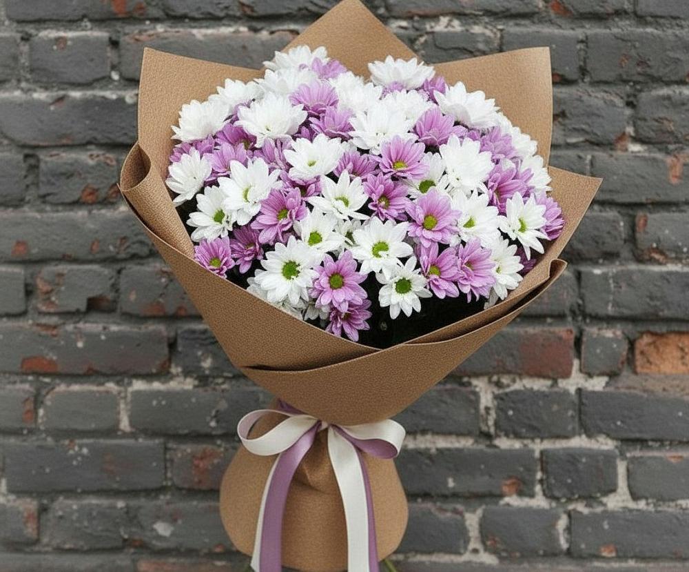 Букет цветов из: Хризантемы в Воскресенске